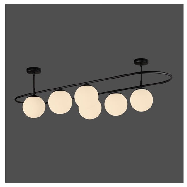 Lustră Squid Lighting Elips, lungime 124 cm, negru-image-1