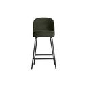 Scaun de bar verde închis din catifea (înălțime șezut 64 cm) Vogue – WOOOD