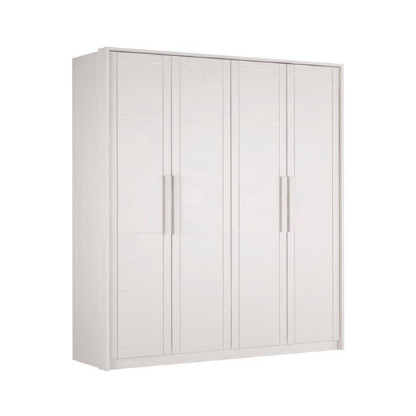 Șifonier alb din lemn de fag 203x220 cm Timo – Olivia Living