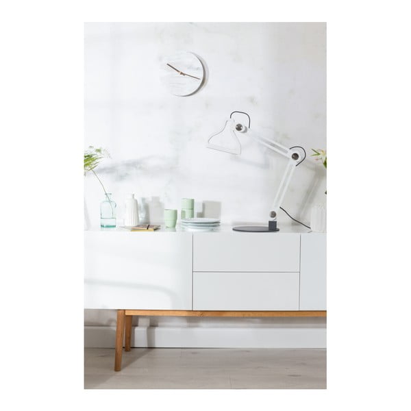 Ceas de perete din marmură Zuiver Marble Time, alb-image-3