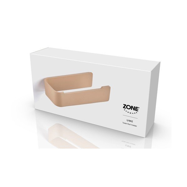 Suport pentru hârtie igienică bej de montat pe perete din metal Ume – Zone-image-3