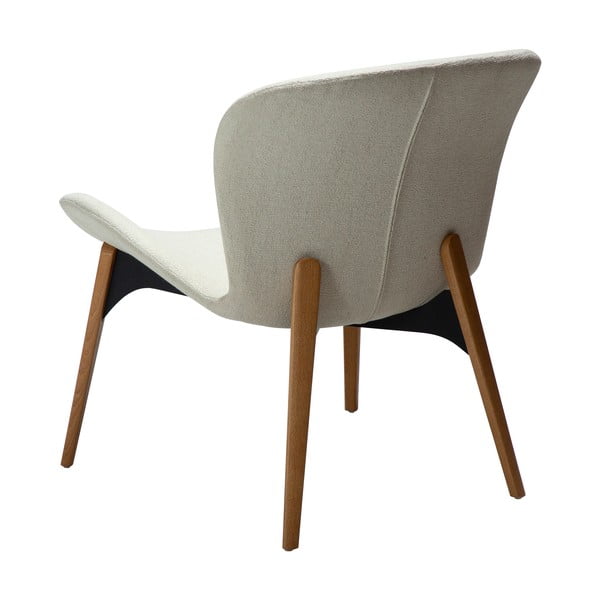 Fotoliu crem cu tapițerie din țesătură bouclé Paragon – DAN-FORM Denmark-image-3