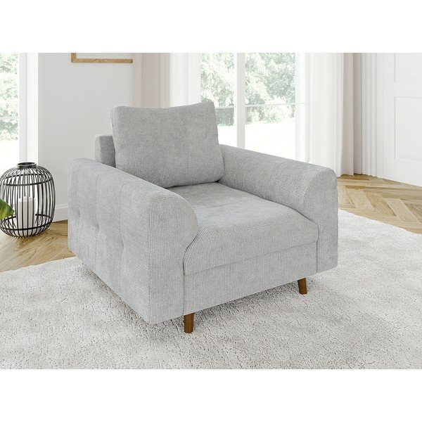 Fotoliu gri deschis Ariella – Ropez-image-1