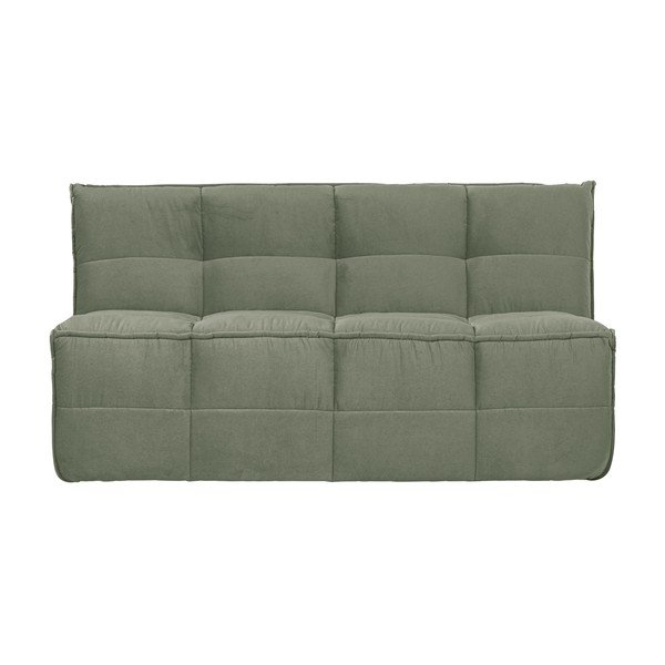 Bancă verde capitonată cu tapițerie din catifea Cluster – vtwonen