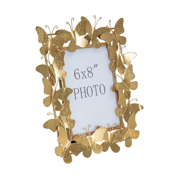 Ramă foto aurie din metal 28x30,5 cm Butterfly – Mauro Ferretti-image-2