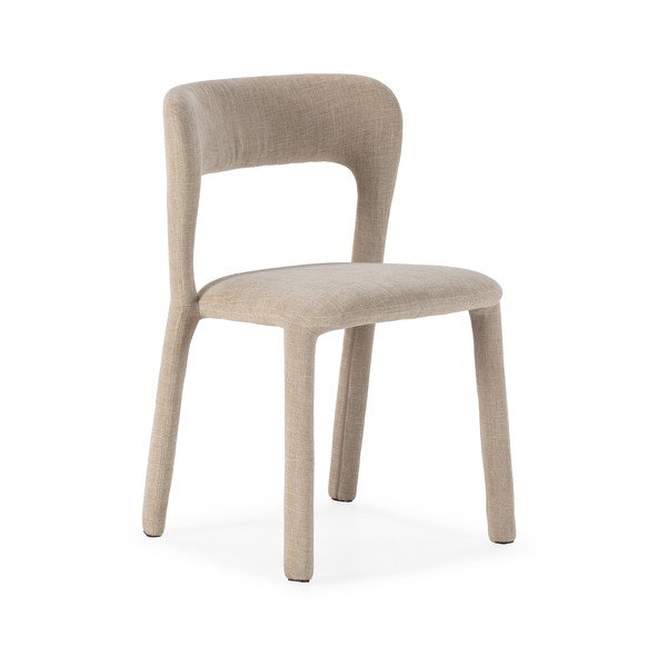 Scaun de living bej tapițat Lilia – MOME