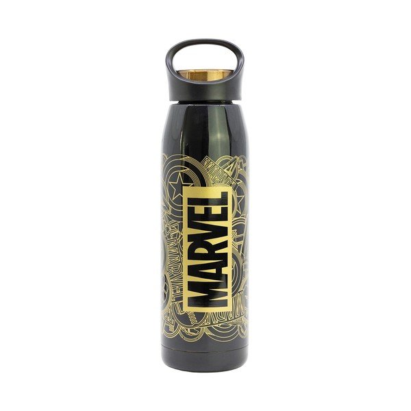 Termos pentru copii negru din oțel inoxidabil 665 ml Marvel – STOR