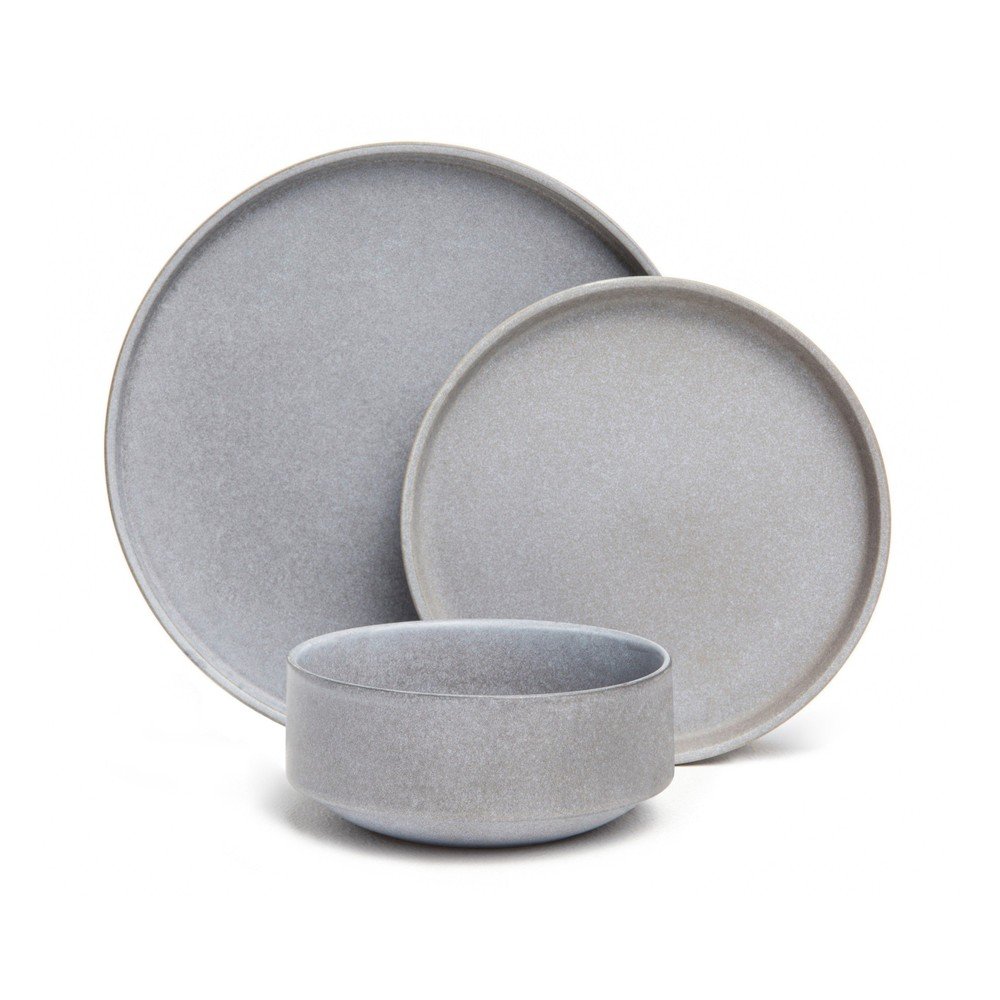 Set 18 vase din gresie Bonami Selection Malia, gri