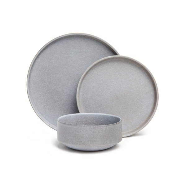 Set 18 vase din gresie Bonami Selection Malia, gri