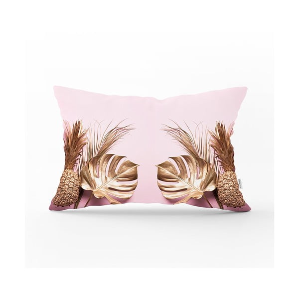 Față de pernă decorativă Minimalist Cushion Covers Gold Pineapple, 35 x 55 cm