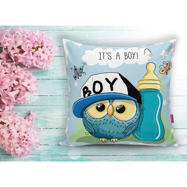 Față de pernă pentru copii 43x43 cm Boy Owl – Mila Home-image-2