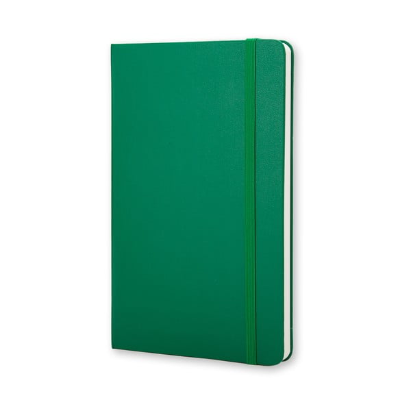  Caiet pentru notițe,verde, Moleskine Hard 9x14 cm, hârtie albă