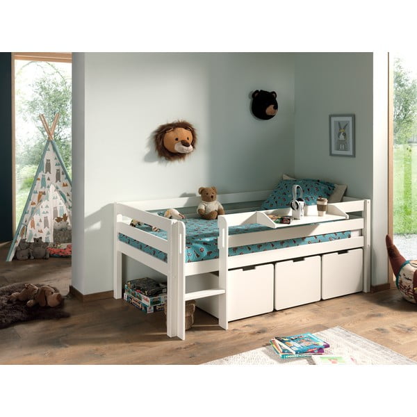 Sertare pentru sub pat de copii  albe 3 buc. Pino – Vipack-image-4