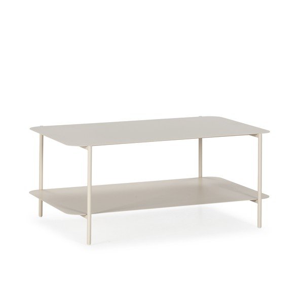 Măsuță de cafea crem din metal 58x90 cm Beatrix – MOME