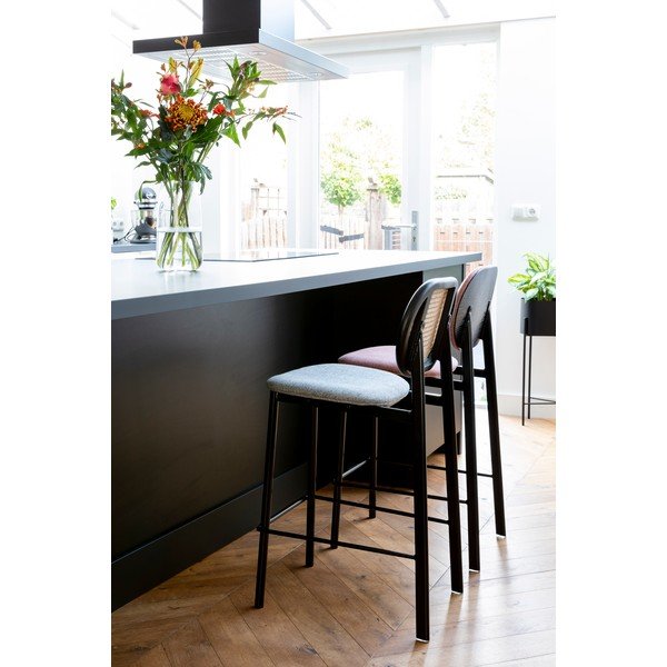 Scaun de bar negru/gri deschis 94 cm Spike – Zuiver-image-2