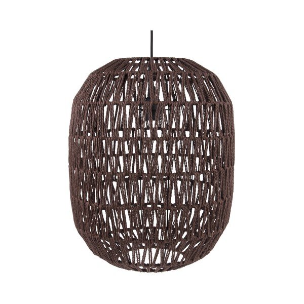 Lustră Leitmotiv Paper Rope, ⌀ 34 cm, maro