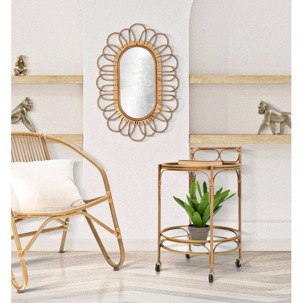 Măsuță de servire cu roți din metal ø 51 cm Panama – Mauro Ferretti-image-1