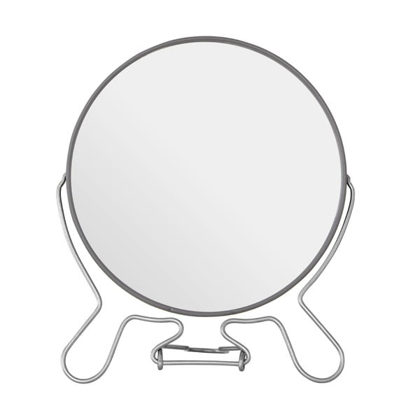 Oglindă cosmetică dublă Premier Housewares, 18 x 22 cm, gri