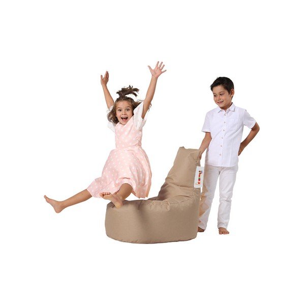 Fotoliu puf pentru copii bej Baton – Floriane Garden-image-2