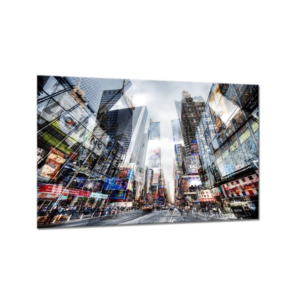 Tablou Styler Glas Crown Time Square, 80 x 120 cm-image-2