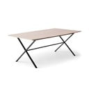 Masă de dining în culoare naturală extensibilă cu blat cu aspect de lemn de stejar 90x165 cm Meza – Hammel Furniture