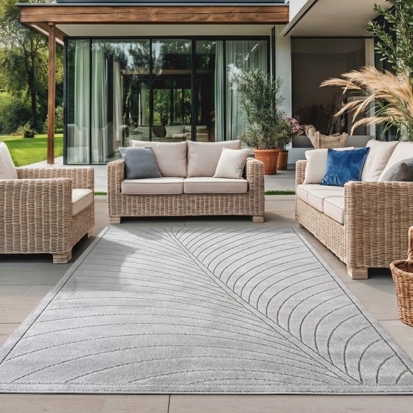 Covor pentru exterior și interior argintiu 160x230 cm Nova 1204 – Ayyildiz Carpets-image-1
