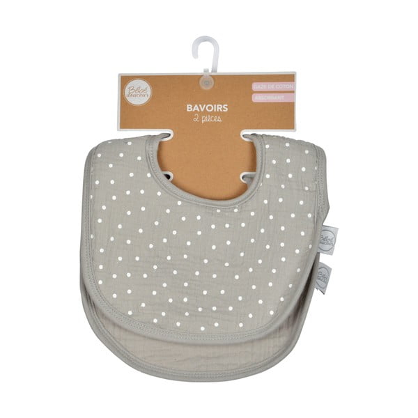 Bavete gri 2 buc. din muselină – Bébé Douceur-image-3