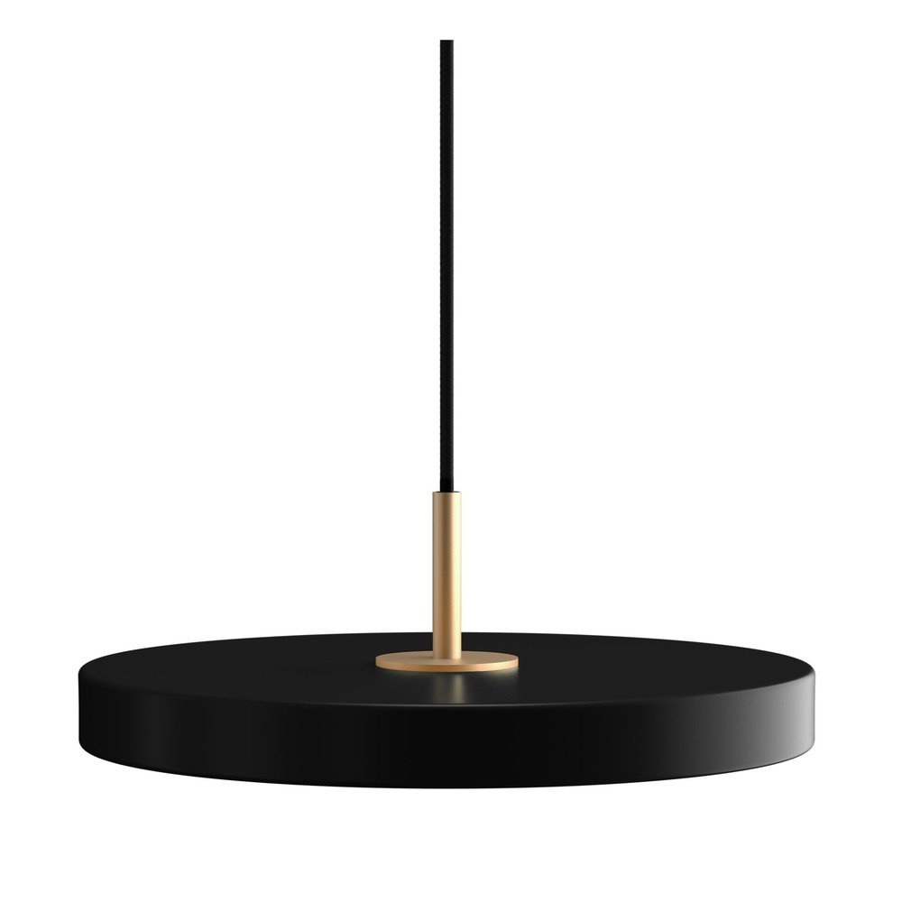 Lustră neagră LED cu abajur din metal ø 31 cm Asteria Mini – UMAGE