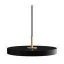 Lustră neagră LED cu abajur din metal ø 31 cm Asteria Mini – UMAGE