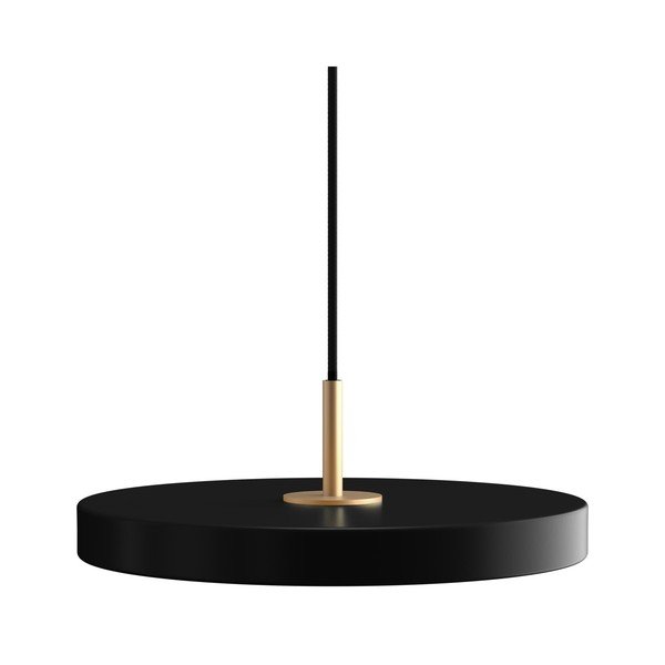 Lustră neagră LED cu abajur din metal ø 31 cm Asteria Mini – UMAGE