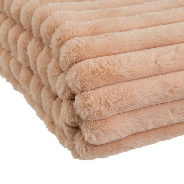 Pătură maro deschis din micropluș-cocolino 130x160 cm Fur Velvet – Casa Selección-image-2