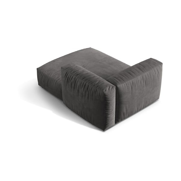 Modul pentru canapea modulară gri cu tapițerie din catifea (cu colț pe partea dreaptă) Martina – Micadoni -image-3