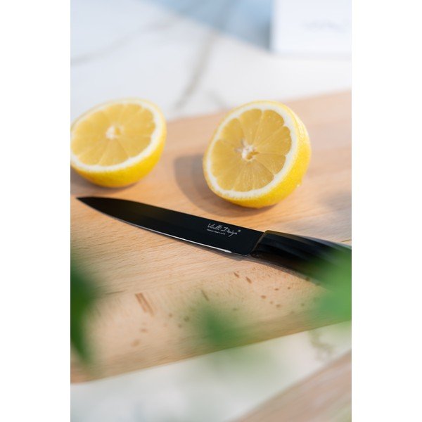 Set 5 cuțite în suport Vialli Design Caro, negru-image-3