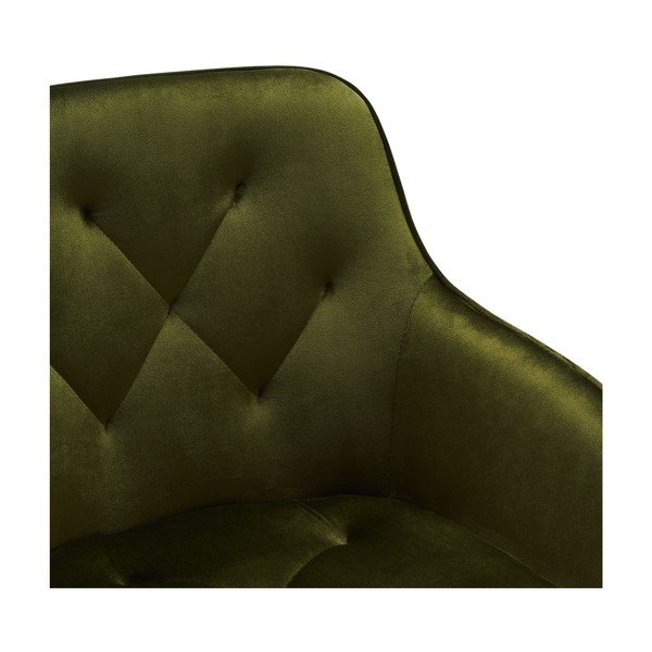 Scaune de dining kaki 2 buc. din catifea Nadja – Furnhouse-image-4