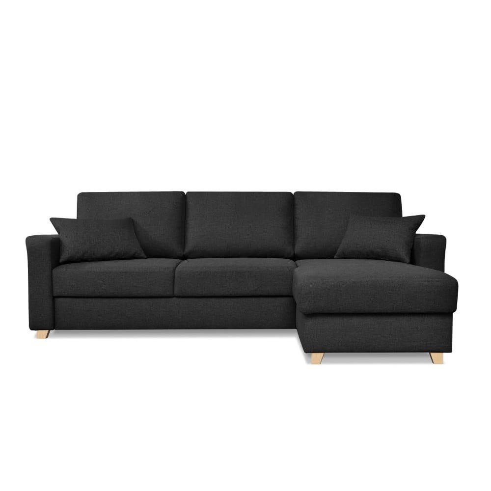 Canapea extensibilă Cosmopolitan design Nice, negru