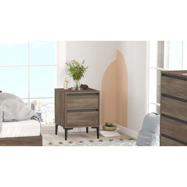 Noptieră maro Elegance – Kalune Design-image-2