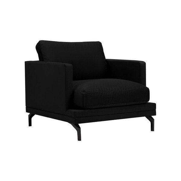 Fotoliu Windsor & C Sofas Jupiter, negru-image-1