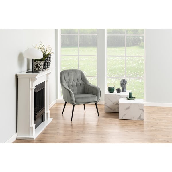 Măsuțe de cafea albe 2 buc. cu aspect de marmură 58x58 cm Dice – Actona-image-2