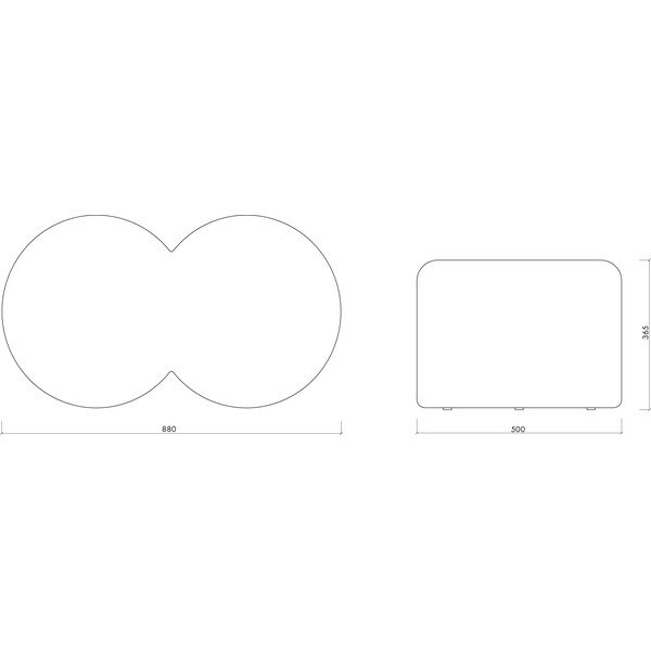 Puf bej cu tapițerie din țesătură bouclé Umbo – noo.ma-image-4