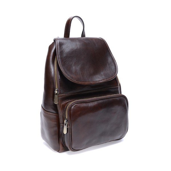 Rucsac din piele Roberta M Francesca, maro închis-image-1
