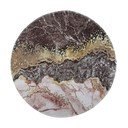 Covor maro/auriu lavabil rotund ø 100 cm – Vitaus