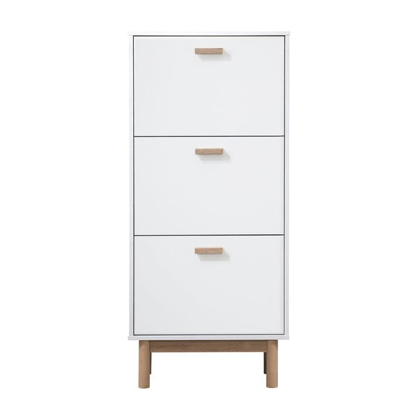 Pantofar alb cu deschidere înclinată Melanie – Støraa-image-2