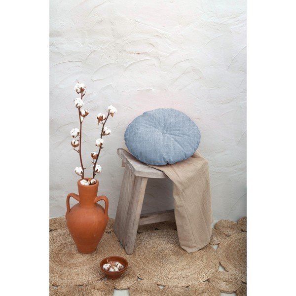 Pernă Really Nice Things Cojin Redondo Light Blue, ⌀ 45 cm, albastru deschis-image-1