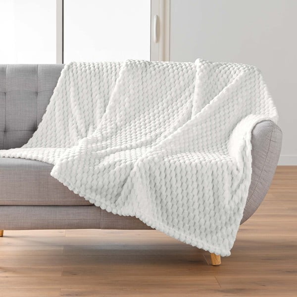 Pătură crem din microflanel 125x150 cm Mini Frosty – douceur d'intérieur-image-1