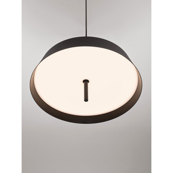 Lustră negru-mat LED cu intensitate reglabilă din aluminiu ø 45 cm Velio – Nova Luce-image-1