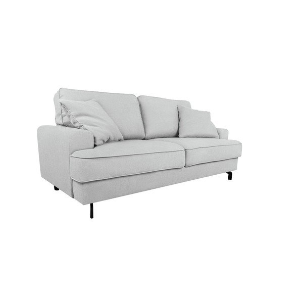Canapea cu 3 locuri Kooko Home Salsa, gri - alb -image-2