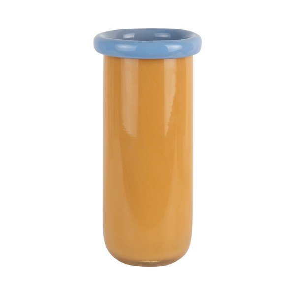 Vază galben-muștar din sticlă (înălțime 30,5 cm) Plegado  – PT LIVING