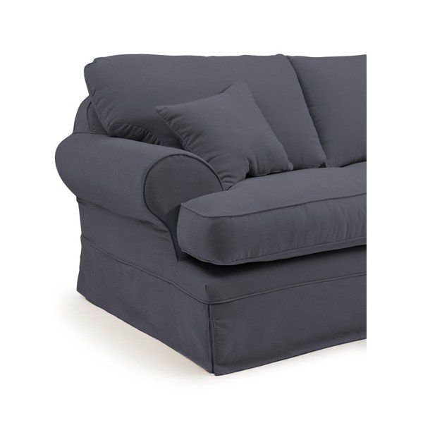 Canapea cu 2 locuri Max Winzer Hermine, gri antracit-image-3
