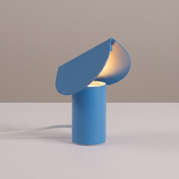 Veioză albastru-deschis LED din aluminiu (înălțime 15 cm) BISCUIT – Thoro-image-1