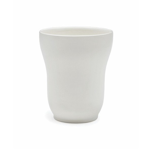 Cană din gresie ceramică Kähler Design Ursula, 300 ml, alb